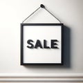 For Sale hanging sign for stores and clearance sales