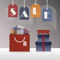 SALE hanging tags with gift bag and gift boxes