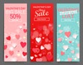 Sale header for Happy Valentines Day celebration.