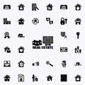 sale of houses and apartments icon. Real estate icons universal set for web and mobile Royalty Free Stock Photo