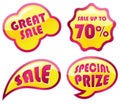 Sale icon set Royalty Free Stock Photo