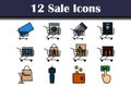 Sale Icon Set Royalty Free Stock Photo