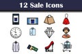 Sale Icon Set Royalty Free Stock Photo