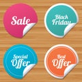 Sale icons. Best special offer symbols.