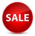 Sale elegant red round button Royalty Free Stock Photo