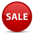 Sale special red round button Royalty Free Stock Photo