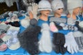 Sale of knitted products at fair of national creativity