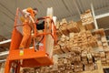 Sale of lumber. Large selection of lumber. Minsk, Belarus - april, 2022