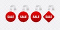 Sale and New Label collection set. Sale tags 30, 50, 70. Discount red ribbons, banners and icons. Shopping Tags. Sale Royalty Free Stock Photo