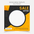 Sale offer social media template banner