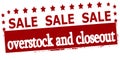 Sale overstock and closeout