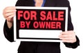 For sale by owner real estate sign Royalty Free Stock Photo