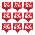 Sale percent sticker price tag