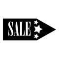 Sale pointer icon, simple style