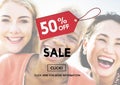 Sale Price Tag Promotion Discount Homepage Concept