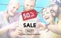 Sale Price Tag Promotion Discount Homepage Concept Royalty Free Stock Photo