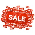 SALE on price tag Royalty Free Stock Photo