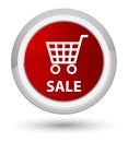 Sale prime red round button Royalty Free Stock Photo