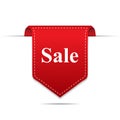 Sale Product Red Label Icon with shadow on white background Royalty Free Stock Photo