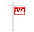 For Sale Real Estate Sign. 3d Rendering Royalty Free Stock Photo