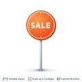 Sale Road sign. Royalty Free Stock Photo