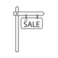 sale road sign design Royalty Free Stock Photo