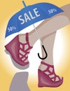 Sale Shoes illustration