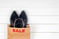 Sale with shoes Royalty Free Stock Photo