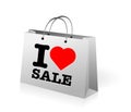 Sale shopping bag Royalty Free Stock Photo
