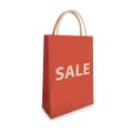 Sale shopping bag isolate on white background Royalty Free Stock Photo
