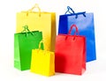 Sale shopping bags red, blue, yellow Royalty Free Stock Photo