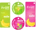 Sale shopping labels - spring and fruit sale