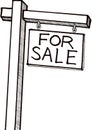 For Sale Sign Royalty Free Stock Photo