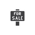 For sale sign icon vector Royalty Free Stock Photo