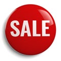 Sale Sign Red Icon Round Symbol Royalty Free Stock Photo