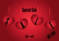 SALE special offers with simple and modern design Royalty Free Stock Photo