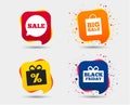 Sale speech bubble icon. Black friday symbol. Royalty Free Stock Photo