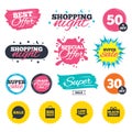 Sale speech bubble icon. Black friday symbol. Royalty Free Stock Photo