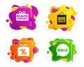 Sale speech bubble icon. Black friday symbol. Vector Royalty Free Stock Photo