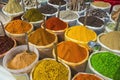Sale of spices in the markets of India Royalty Free Stock Photo