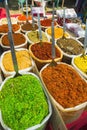 Sale of spices in the markets of India Royalty Free Stock Photo