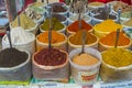 Sale of spices in the markets of India Royalty Free Stock Photo