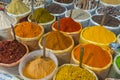 Sale of spices in the markets of India Royalty Free Stock Photo