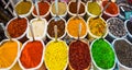 Sale of spices in the markets of India Royalty Free Stock Photo