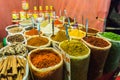 Sale of spices in the markets of India Royalty Free Stock Photo