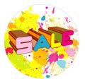 Sale splash Royalty Free Stock Photo