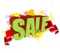 Sale sign for retail shops Royalty Free Stock Photo