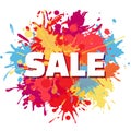 Sale splashes abstract design Royalty Free Stock Photo