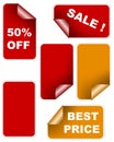 Sale sticker set Royalty Free Stock Photo