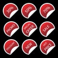 Sale stickers Royalty Free Stock Photo